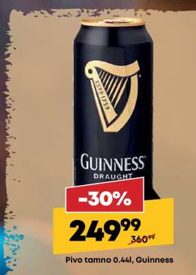Pivo tamno 0.44l, Guinness
