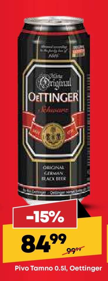 Pivo Tamno 0,5l, Oettinger