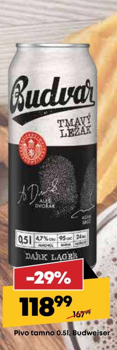 Pivo tmavé 0.5l, Budweiser