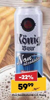Pivo Bezalkoholno 0.5l, Konig