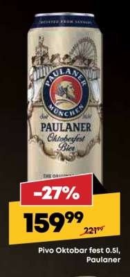 Pivo Oktober fest 0.5l, Paulaner