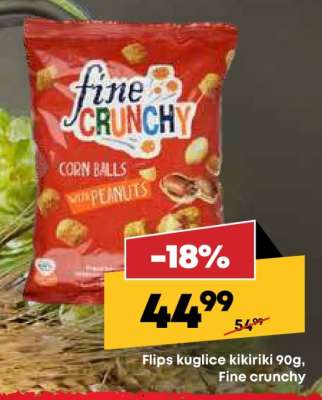 Flips kuglice kikiriki 90g, Fine crunchy