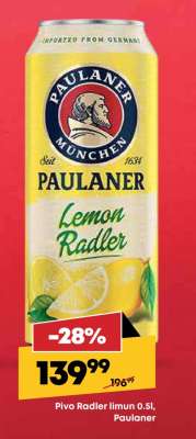 Pivo Radler limun 0.5l, Paulaner
