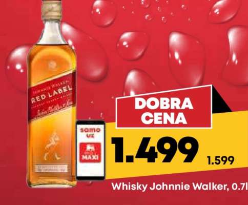 Whisky Johnnie Walker, 0,7l