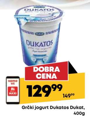 Grčki jogurt Dukatos Dukat 400g