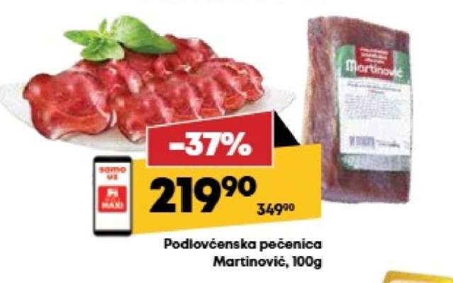 Podlovćenska pečenica Martinović 100g