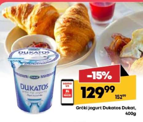 Grčki jogurt Dukatos Dukat 400g