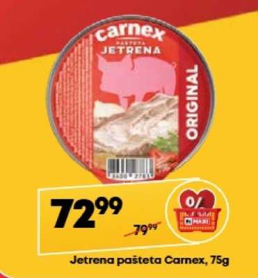 Jetrena pašteta Carnex 75g