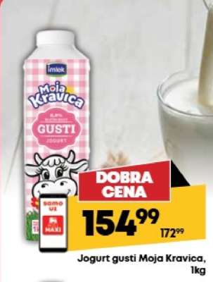 Jogurt gusti Moja kravica, 1kg