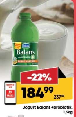 Jogurt Balans probiotik 1.5kg