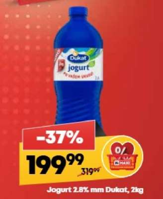 Jogurt 2,8% mm Dukat, 2kg