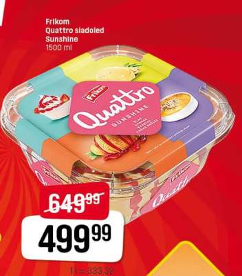 Frikom Quattro sladoled Sunshine
