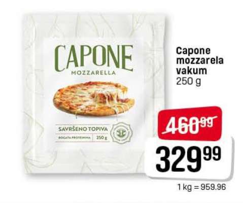 Capone mozzarella vakum 250 g