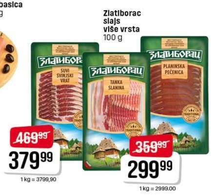 Zlatiborac slajs više vrsta