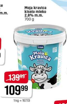 MOJA KRAVICA KISELO MLEKO 2.8 % m.m.