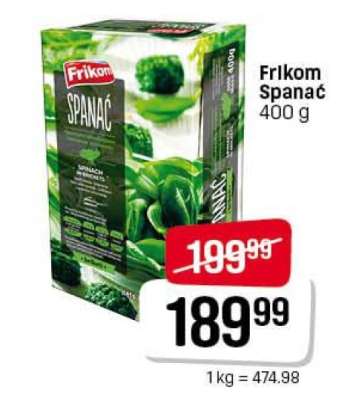 Frikom Spanać 400 g