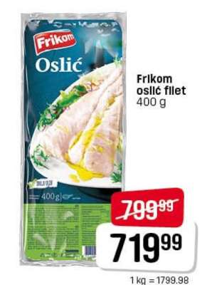 Frikom oslić filet