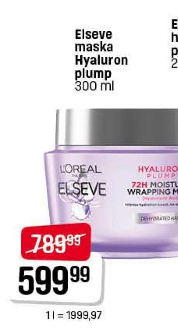 Elseve maska Hyaluron plump