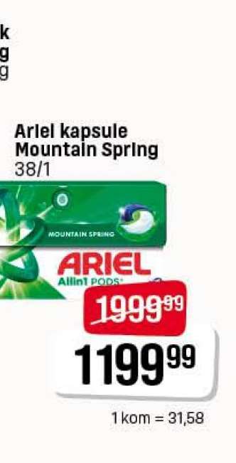 Ariel kapsule mountain spring