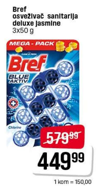 Bref osveživač sanitarija deluxe Jasmine