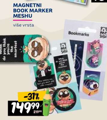MAGNETNI BOOK MARKER MESHU