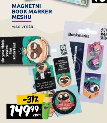 MAGNETNI BOOK MARKER MESHU