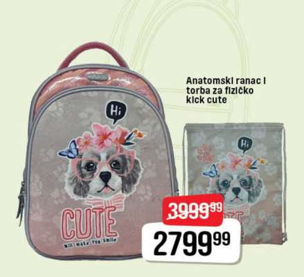 Anatomski ranac i torba za fizičko