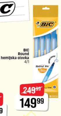 BIC Round hemijska olovka 4/1