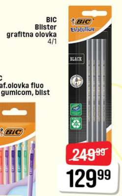 BIC Blister grafitna olovka 4/1