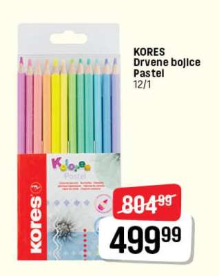 KORES Drvene bojice Pastel 12/1