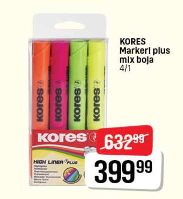 KORES Marker plus mlx boja 4/1