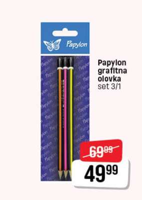 Papylon grafitna olovka set 3/1