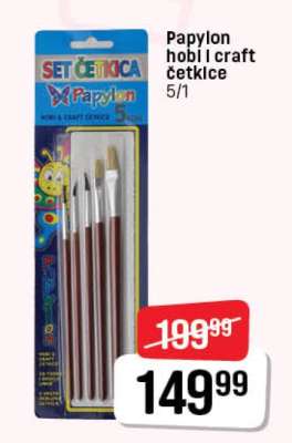 Papylon hobi I craft četkice 5/1