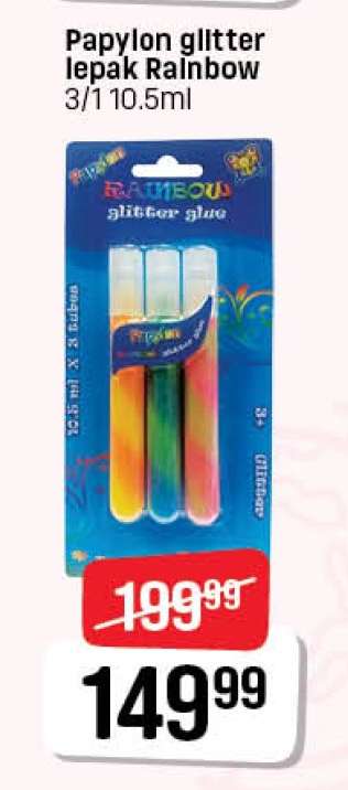 Papylon glitter lepak Rainbow