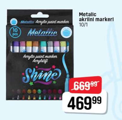 Metallic akrilni marker