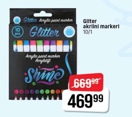 Glitter akrilin marker
