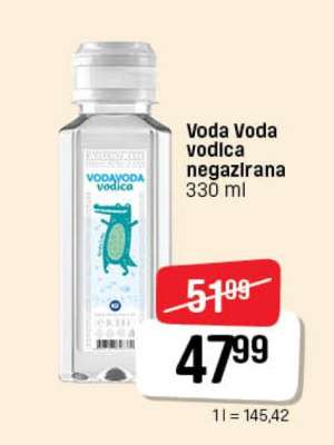 Voda Voda vodica negazirana
