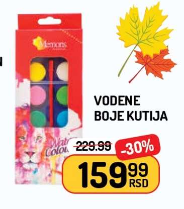 Vodene boje kutija