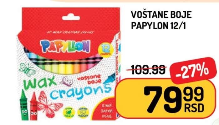 VOŠTANE BOJE PAPYLON 12/1
