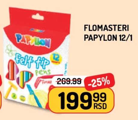 Flomasteri Papylon 12/1