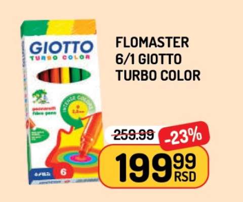 Flomaster 6/1 Giotto Turbo Color