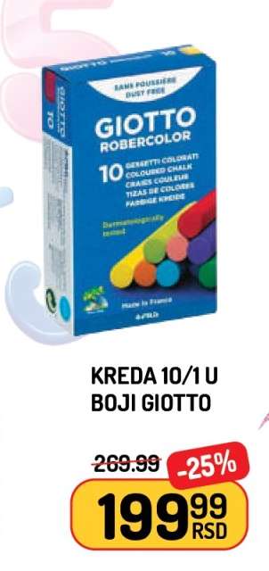 Kreda 10/1 u boji Giotto