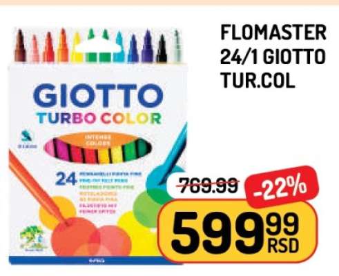 FLOMASTER 24/1 GIOTTO TUR.COL