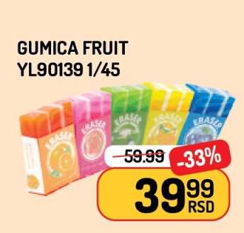 Gumica Fruit YL90139 1/45