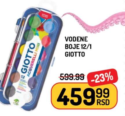 VODENE BOJE 12/1 GIOTTO