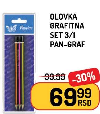Olovka Grafitna Set 3/1 Pan-Graf