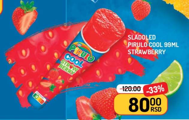 Sladoled Pirulo Cool 99ml Strawberry