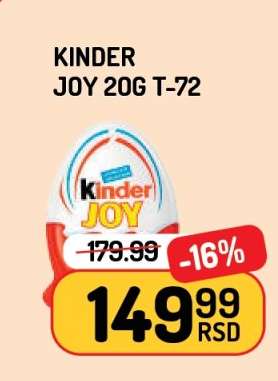 KINDER JOY 20G T-72