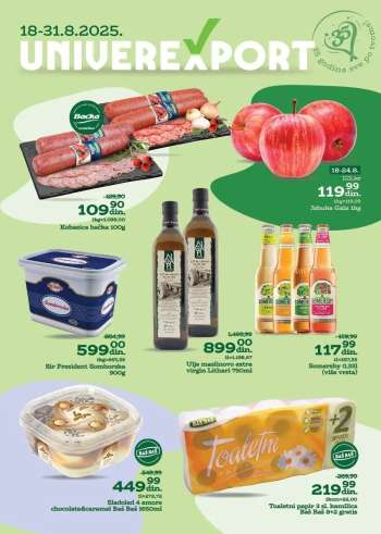 Univerexport katalog - 18.08.2025 - 31.08.2025.