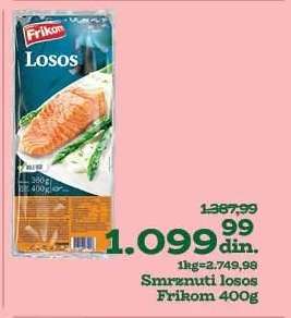 Smrznuti losos Frikom 400g